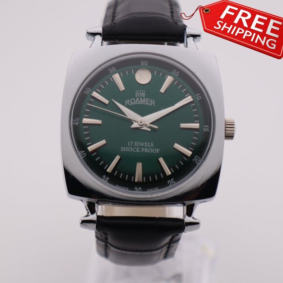 Stylish Swiss Hand-Wound Watch – Roamer ST96 Vintage Men’s Mechanical - Picture 1 of 10